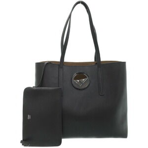 FENDI F Leather Tote Bag